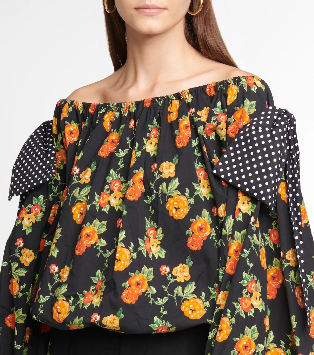 Caroline Constas - Mason floral off-shoulder top