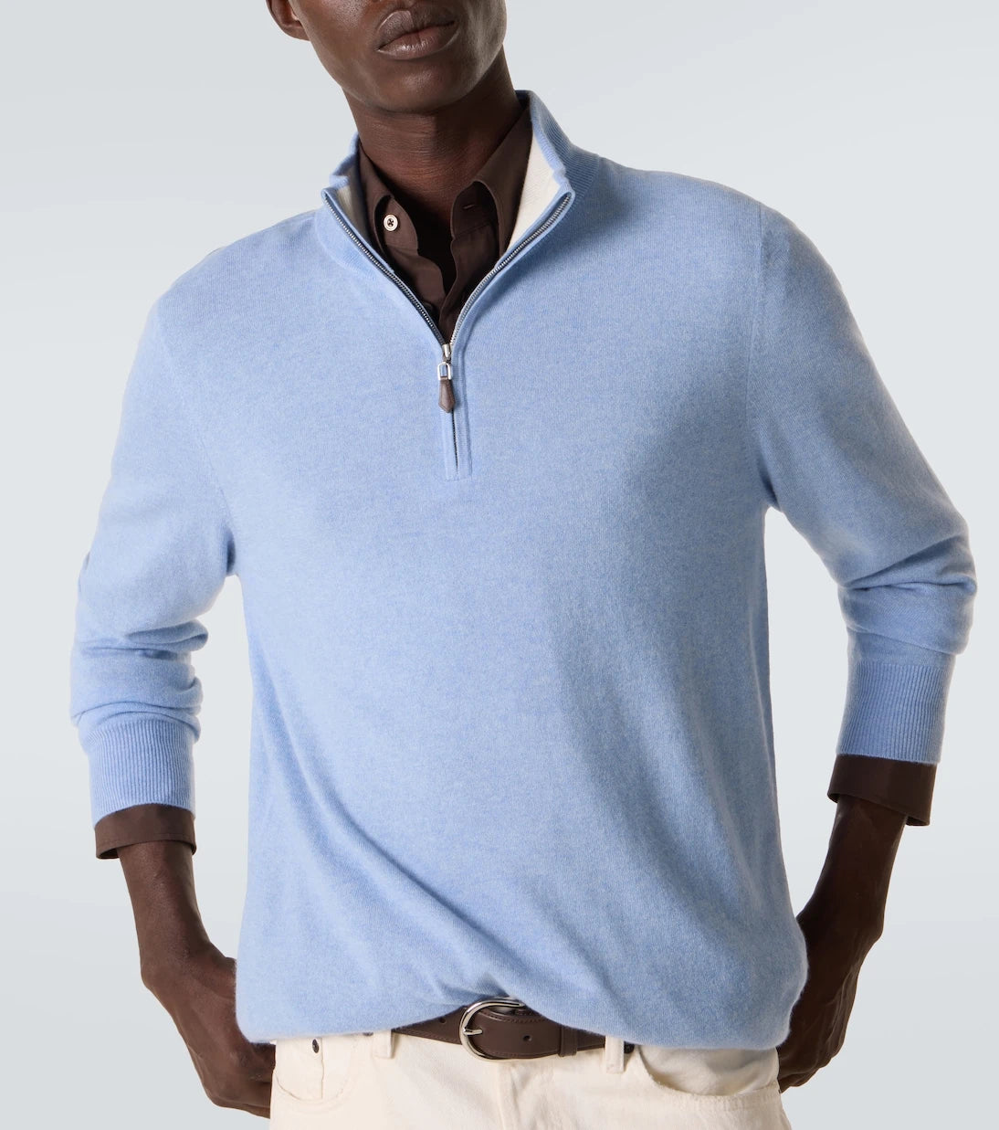 Arch4 - Mr Fenchurch cashmere half-zip sweater
