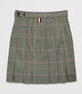Thom Browne Kids Tweed Herringbone Pleated Skirt (2-12 Years)