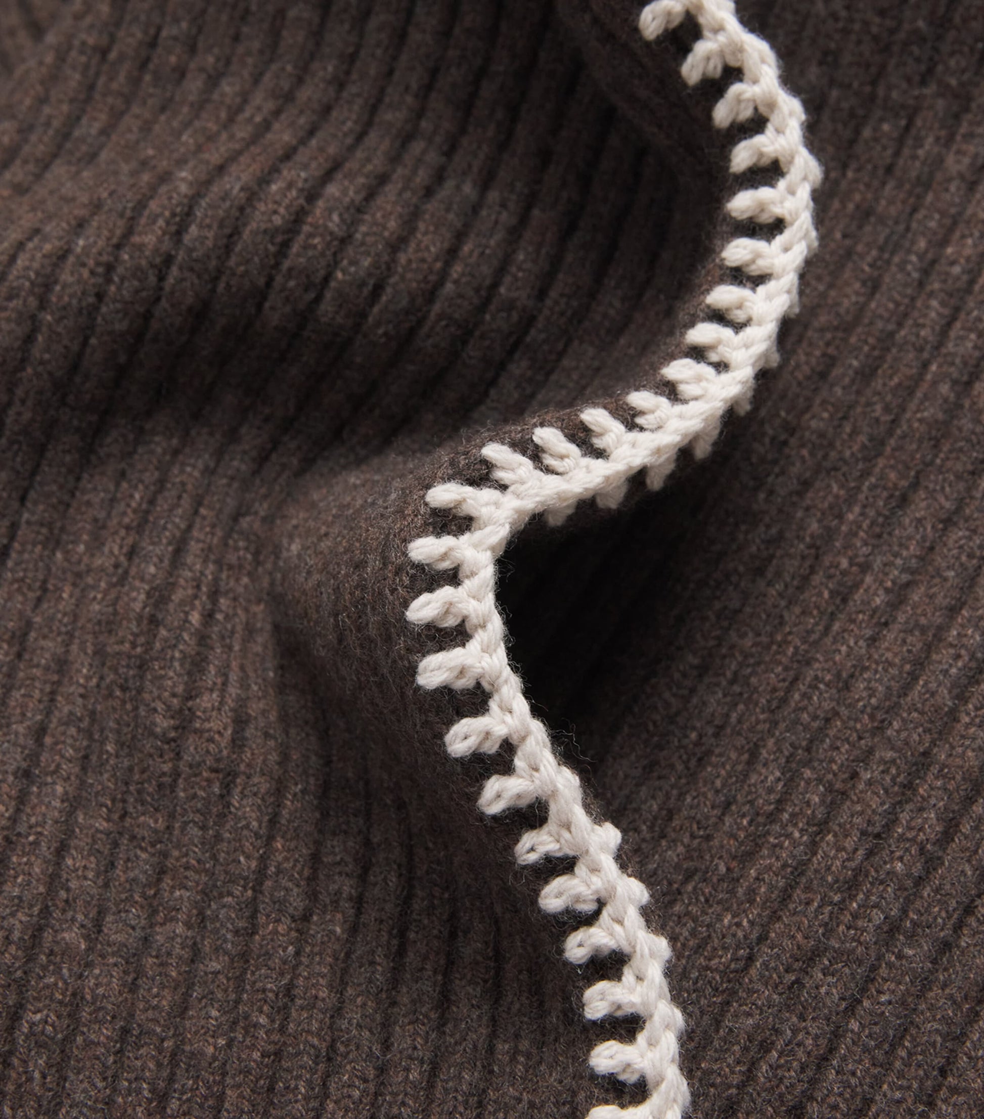 Wool Ingrid Rollneck Sweater Brown