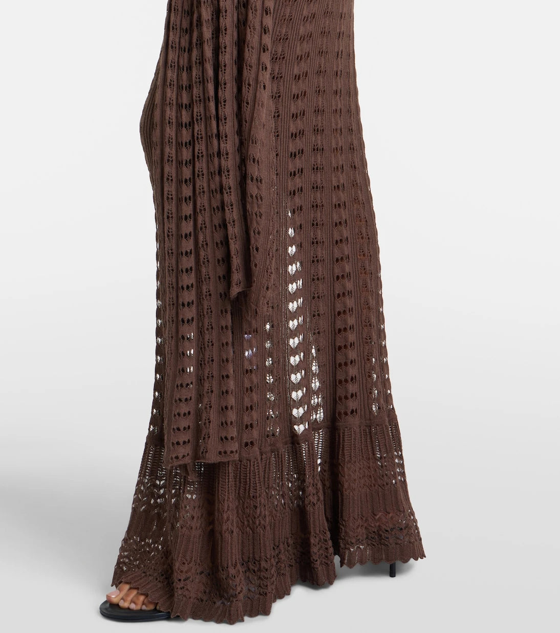 Aya Muse - Ruffled pointelle maxi dress