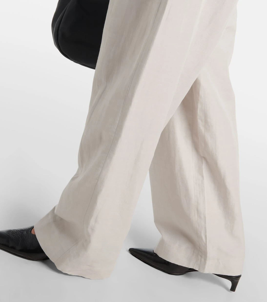 Vince - High-rise cotton-blend wide-leg pants