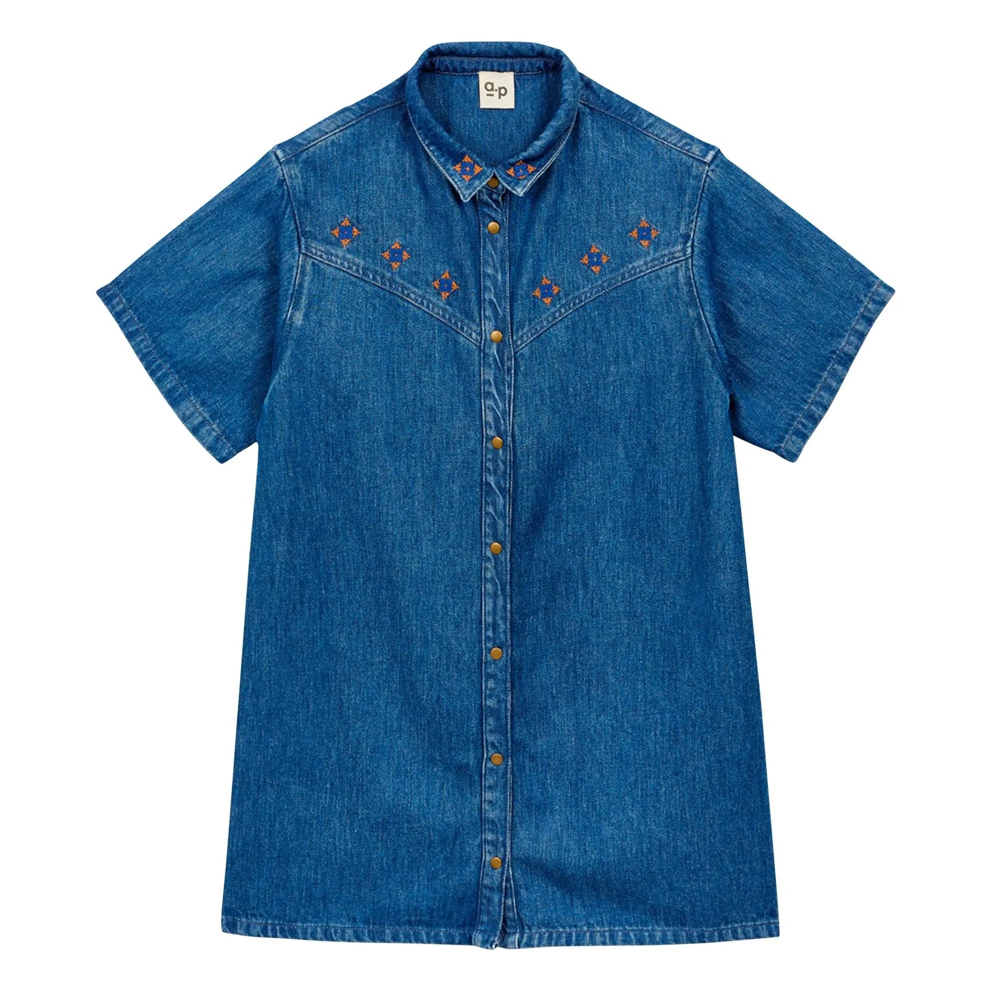 a.p - Bleach Denim Dress | Denim bleached