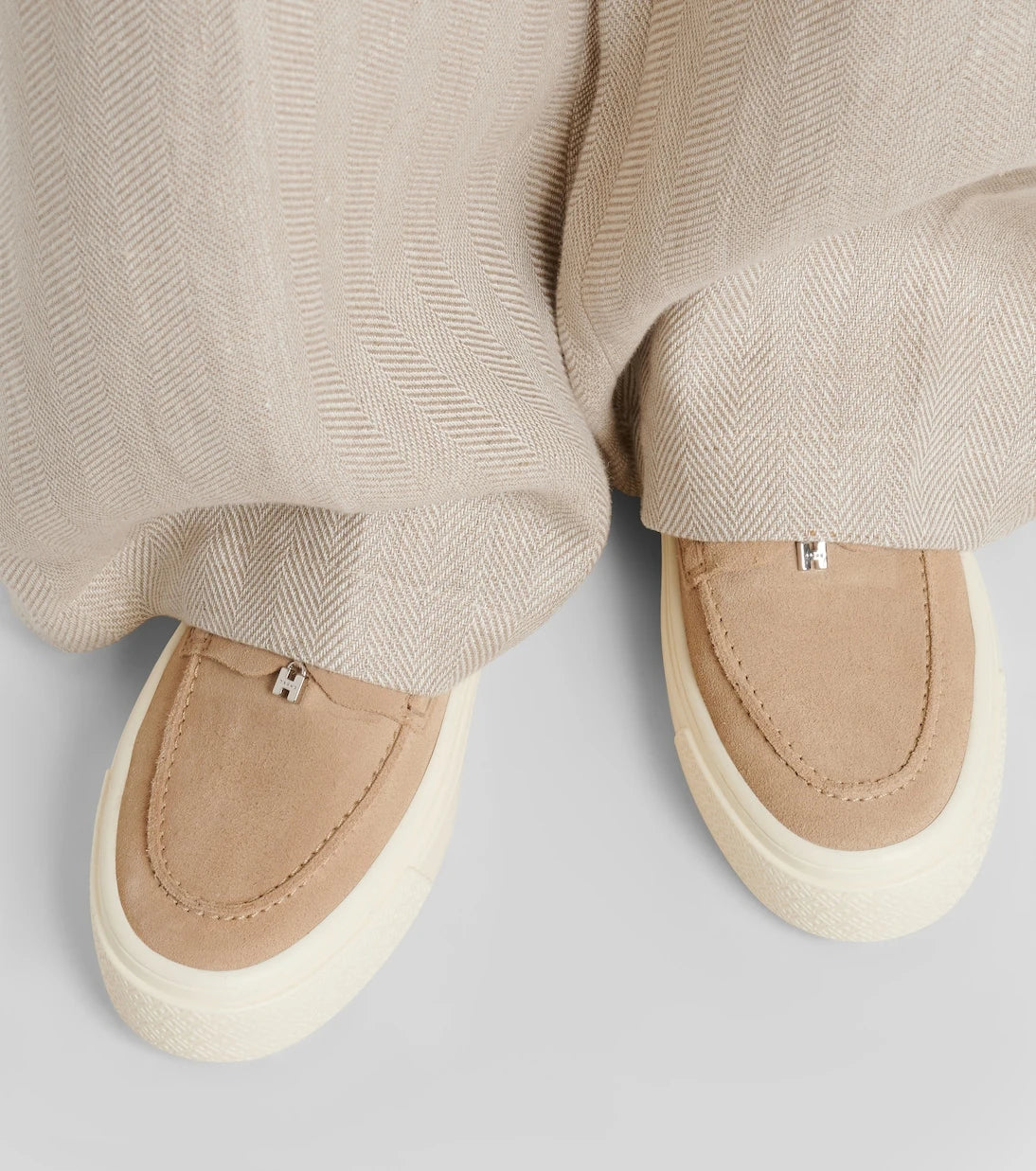 Hogan - Crosswind suede loafers