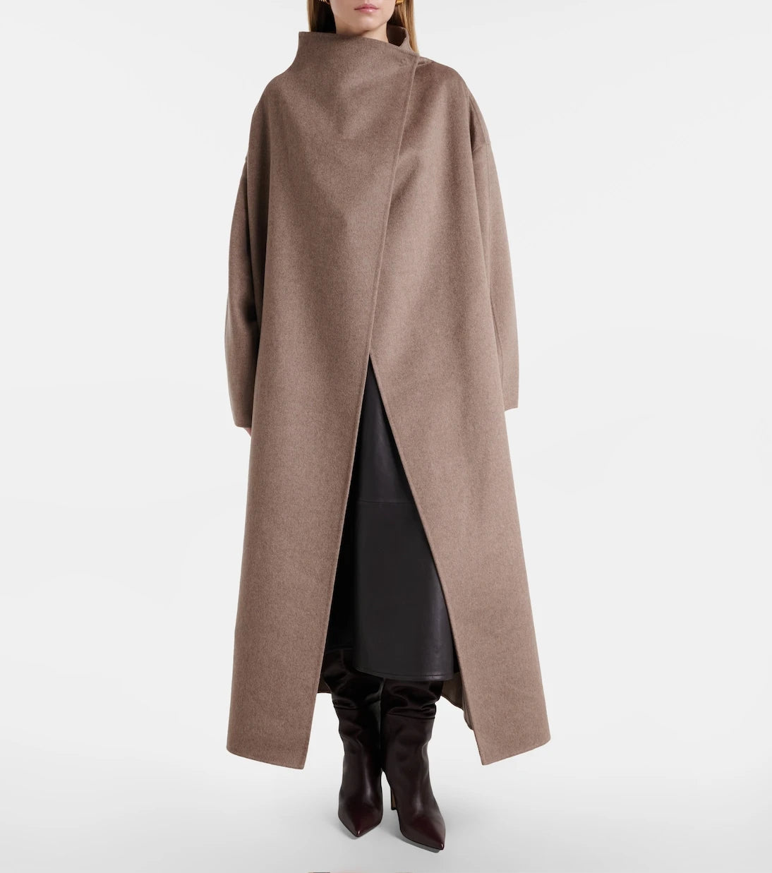 The Frankie Shop - Leroy wool-blend wrap coat