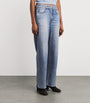 Rag & Bone Blue Miramar Low-Rise Wide-Leg Jeans