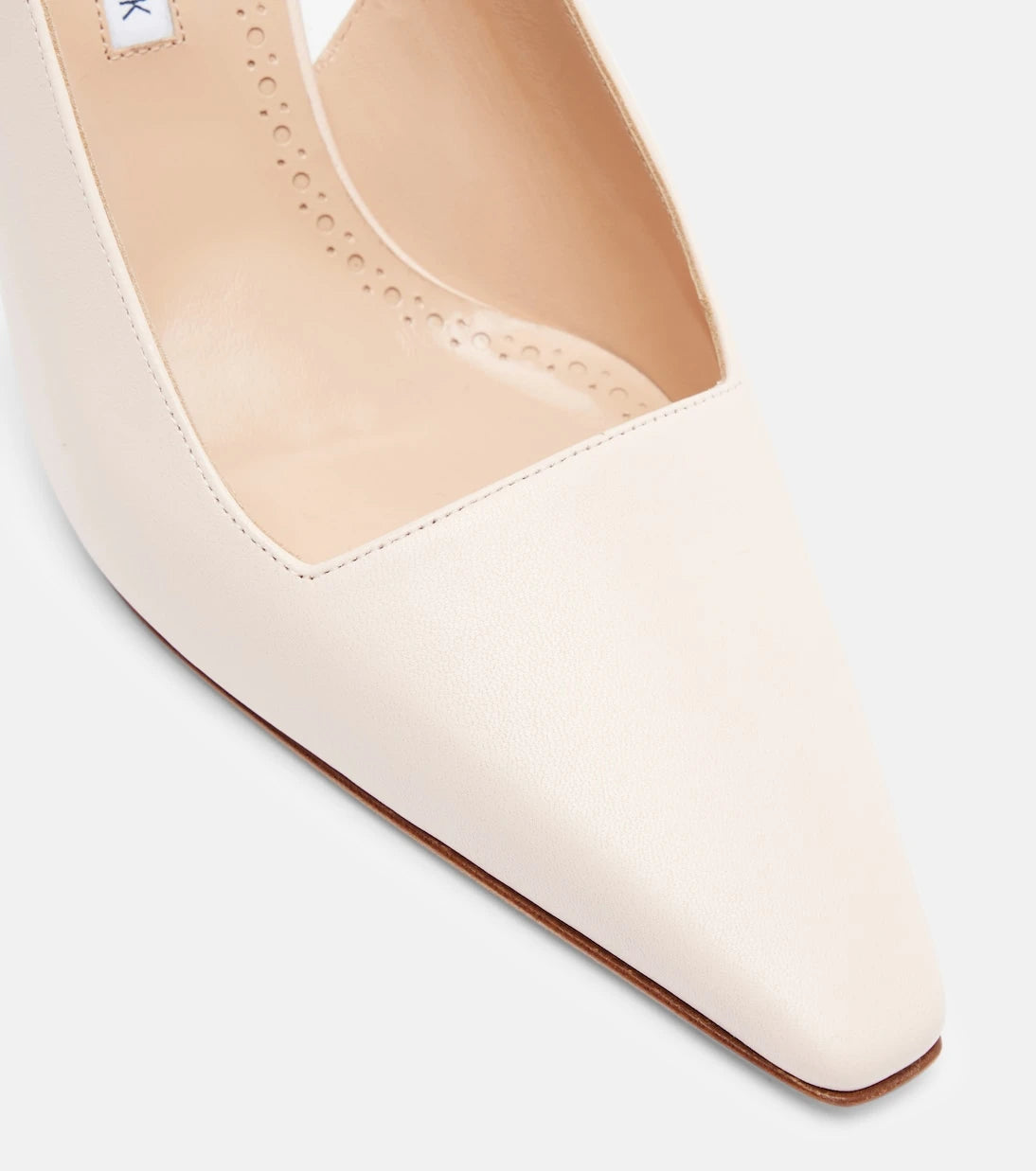 Manolo Blahnik - Moiramu leather slingback pumps