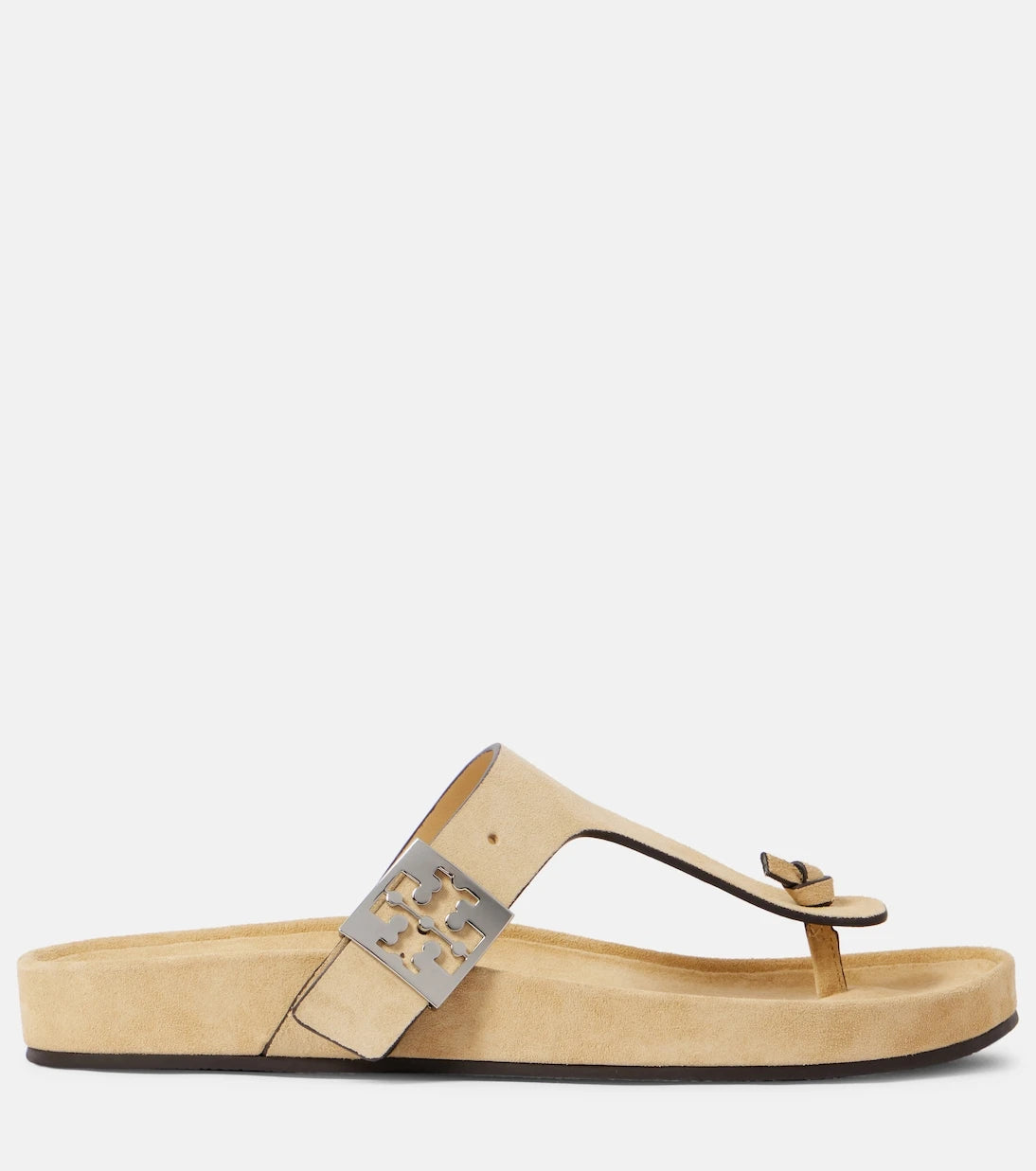 Tory Burch - Double T suede thong sandal