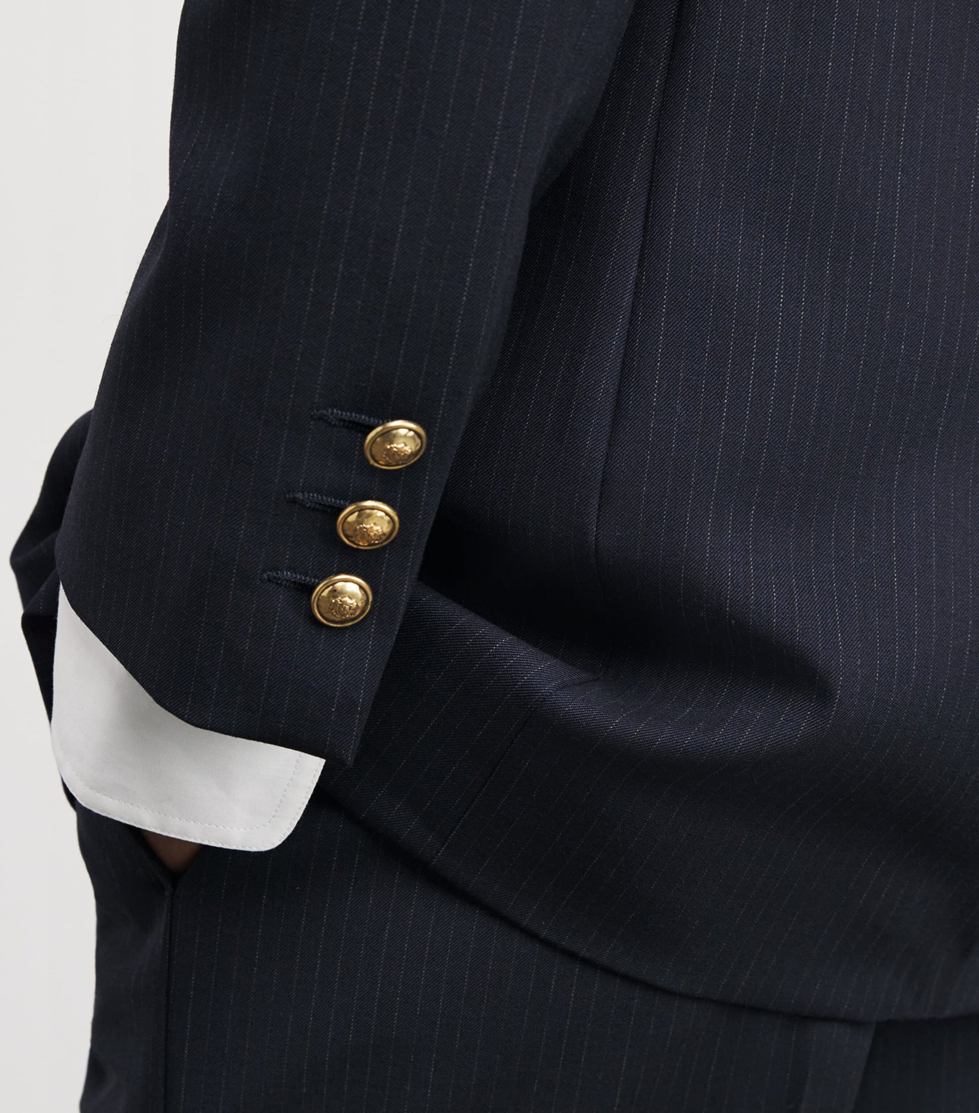 Wool-Blend Double-Breasted Blazer