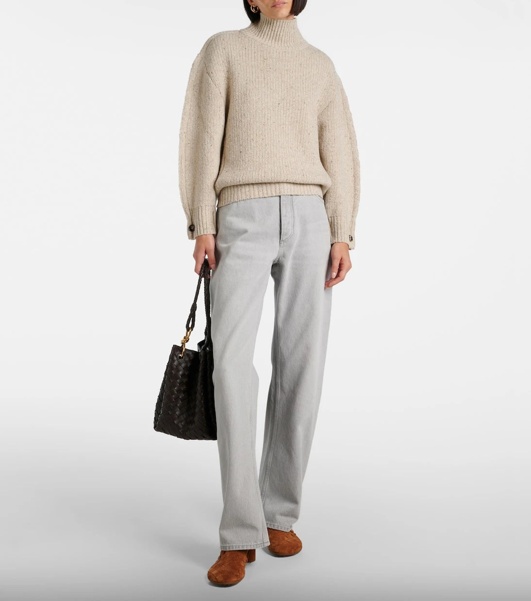 Bottega Veneta - Mid-rise wide-leg jeans