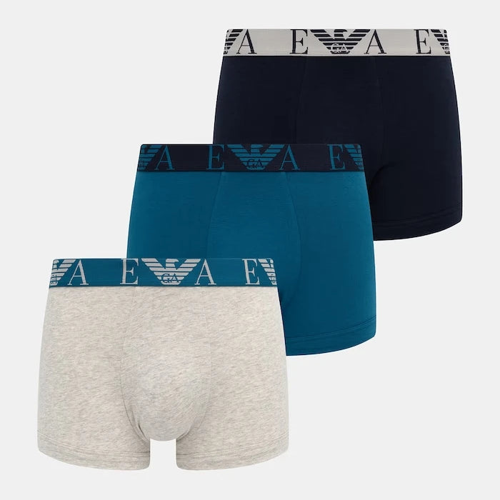 Emporio Armani Underwear erkek pamuk elastan slip boxer 3'lü