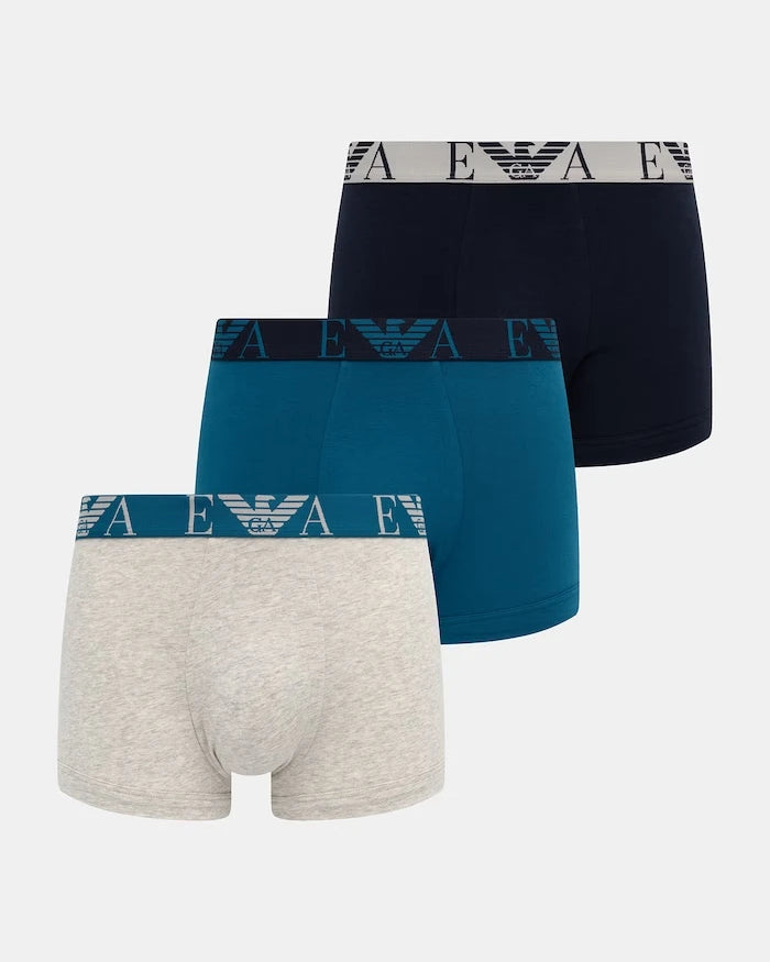 Emporio Armani Underwear erkek pamuk elastan slip boxer 3'lü