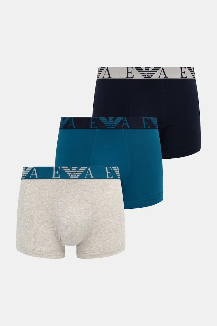 Emporio Armani Underwear erkek pamuk elastan slip boxer 3'lü