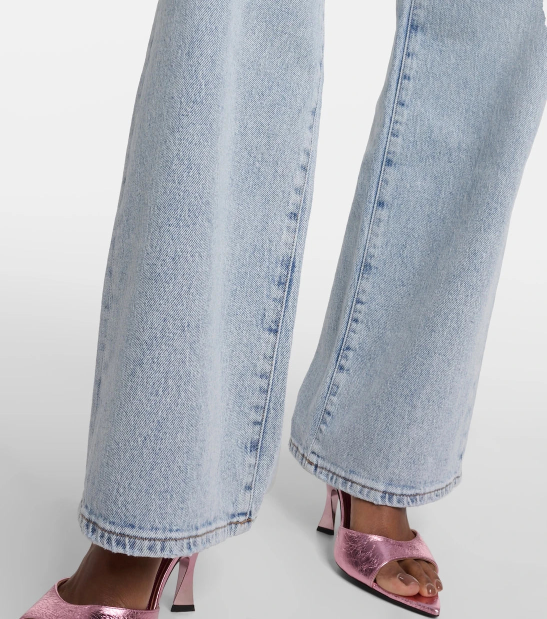 7 For All Mankind - High-rise straight-leg jeans