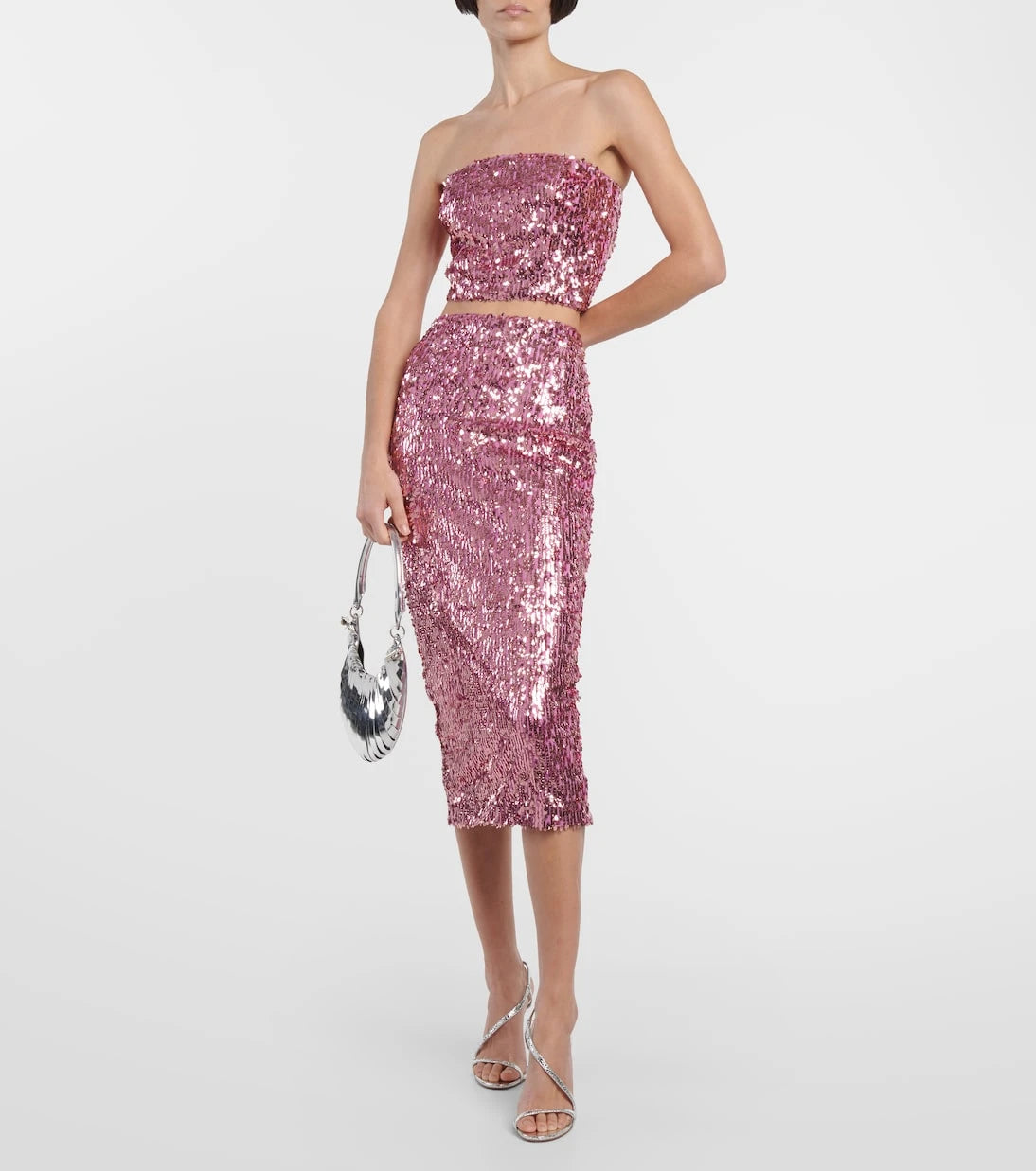 Rotate - Sequined bandeau top