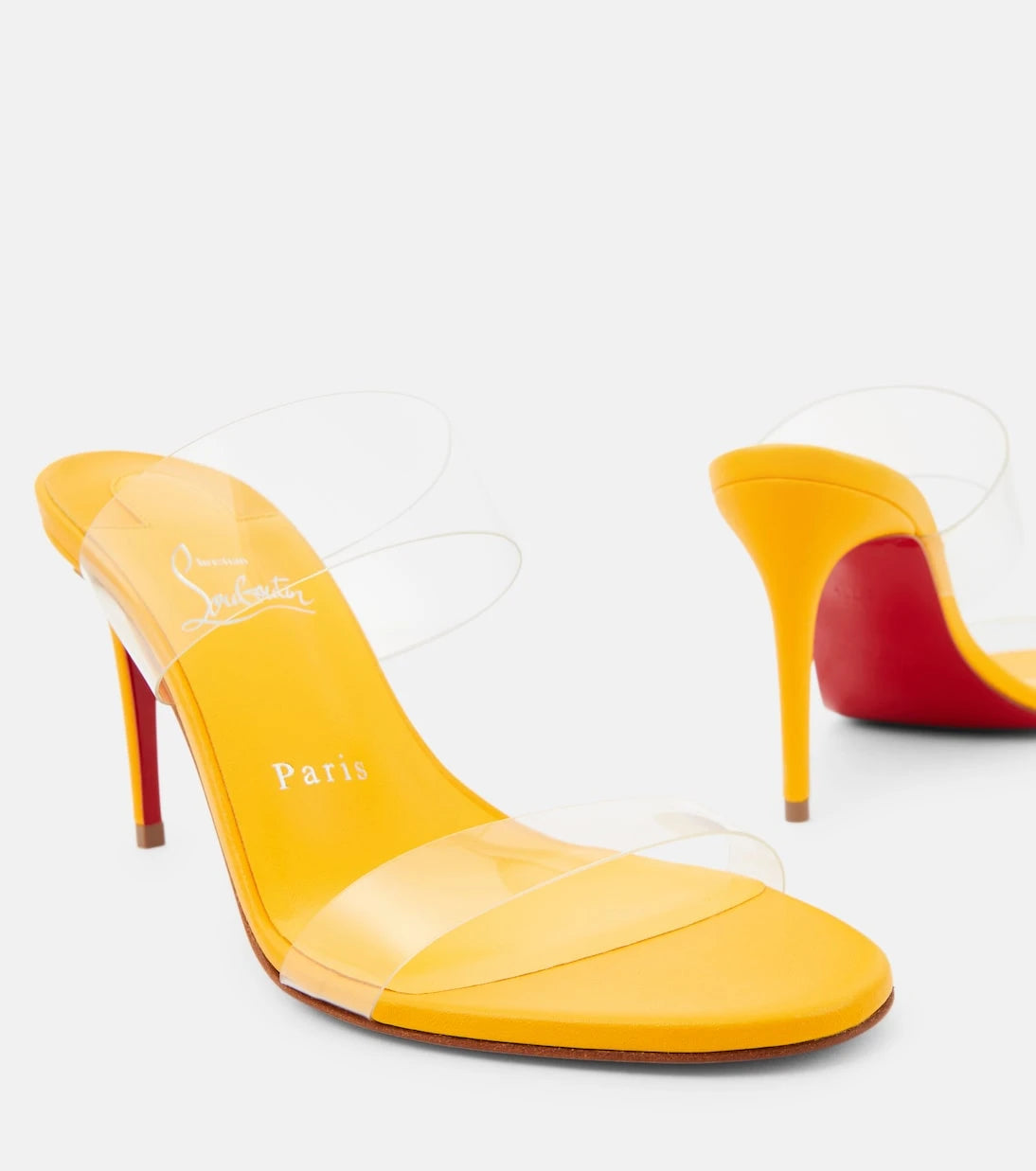 Christian Louboutin - Just Nothing 85 PVC mules