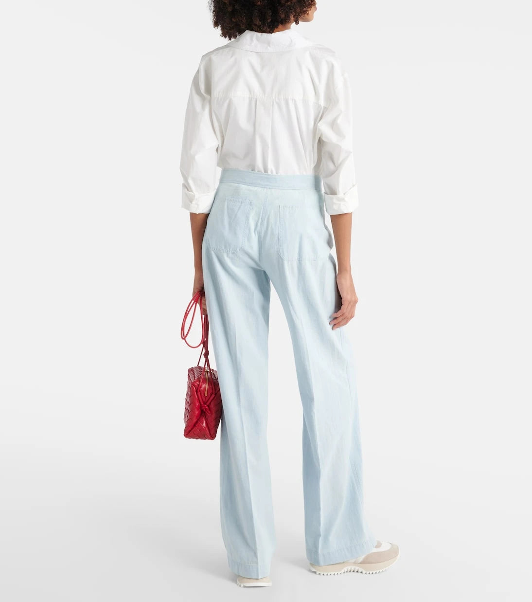 Polo Ralph Lauren - Cotton chambray wide-leg pants