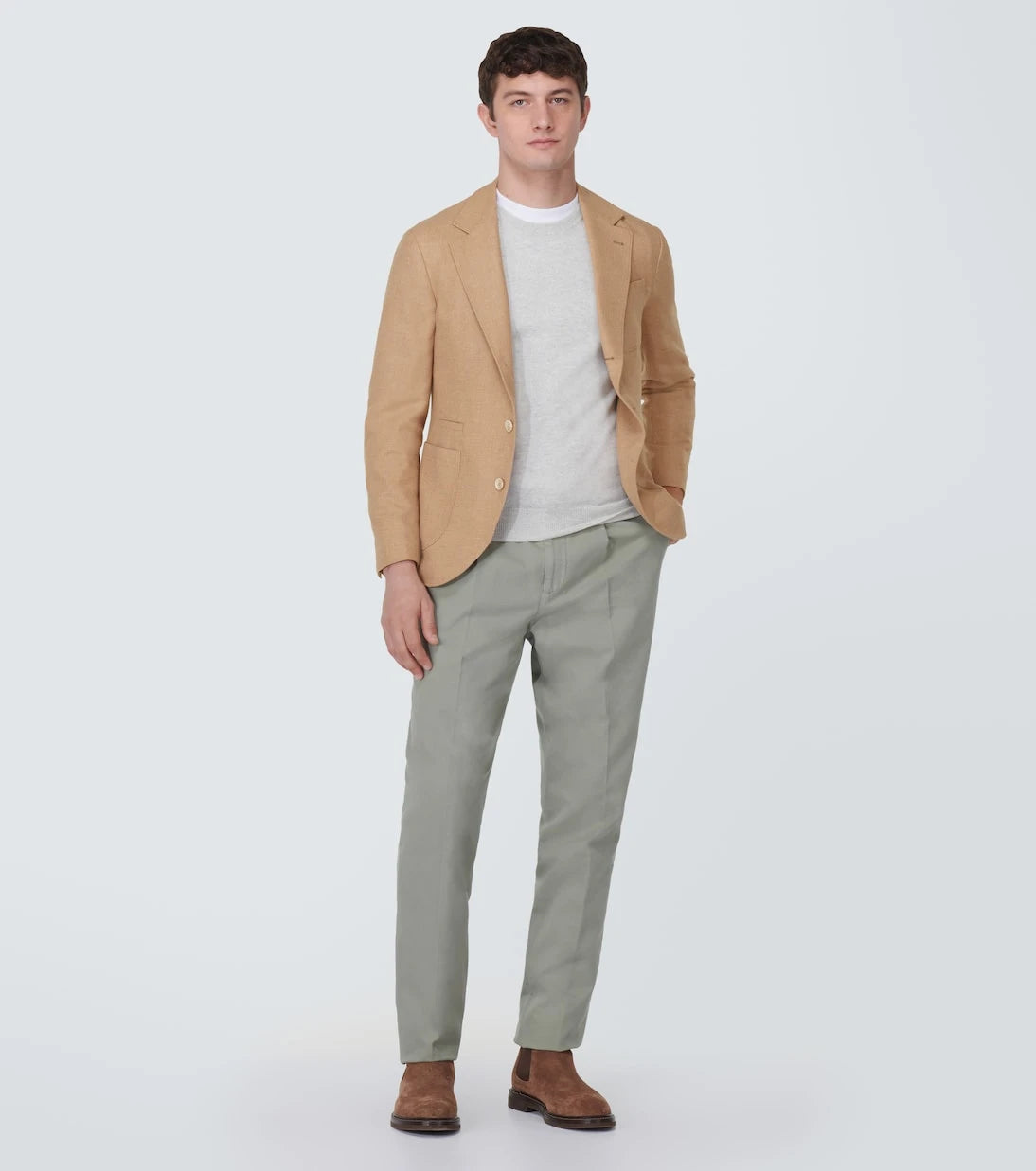 Brunello Cucinelli - Wool, cashmere, and silk twill blazer