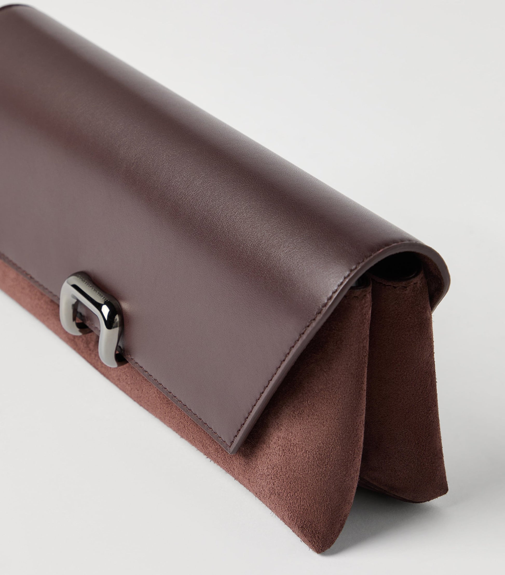 Red Leather Clutch Bag