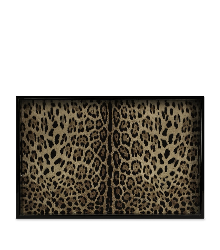 Dolce & Gabbana Casa Leopard Print Serving Tray