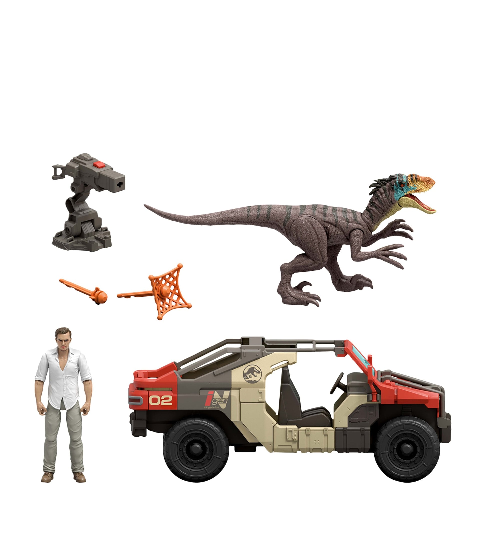 Jurassic World Launch 'N Battle Vehicle Set