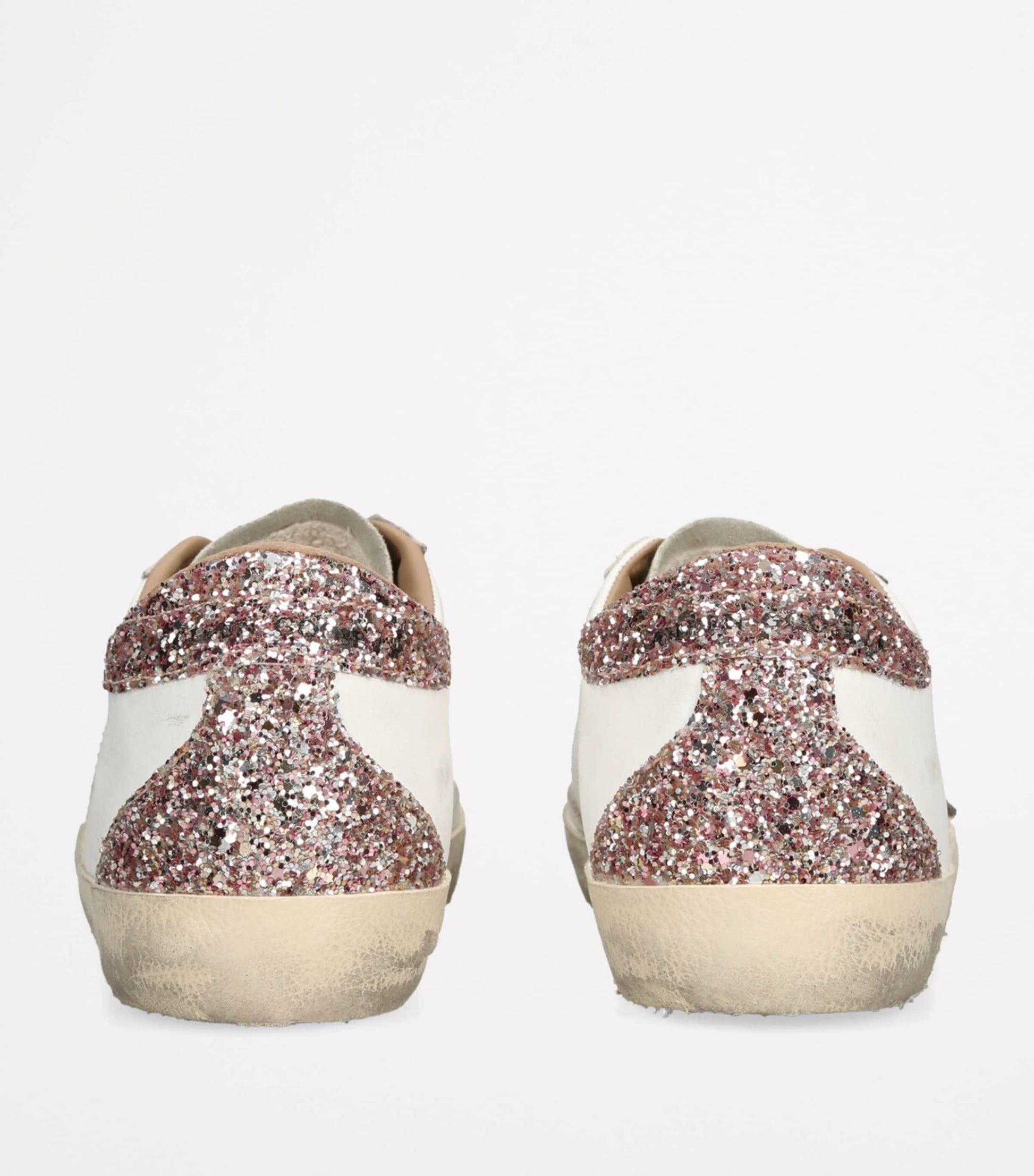 Golden Goose White Leather Super-Star Sneakers