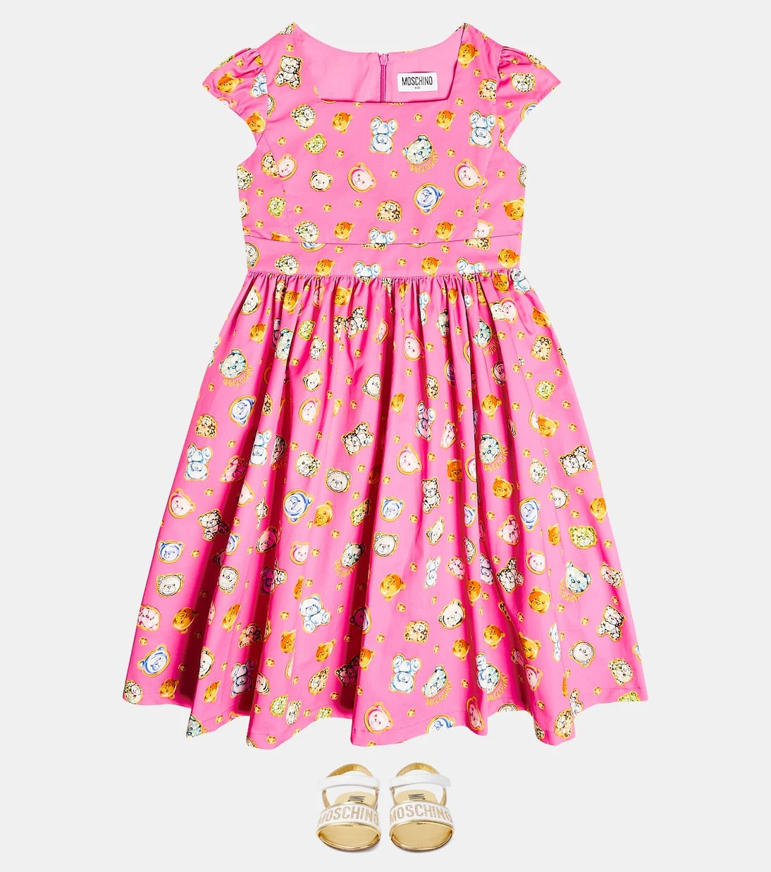 Moschino Kids - Teddy Bear cotton dress