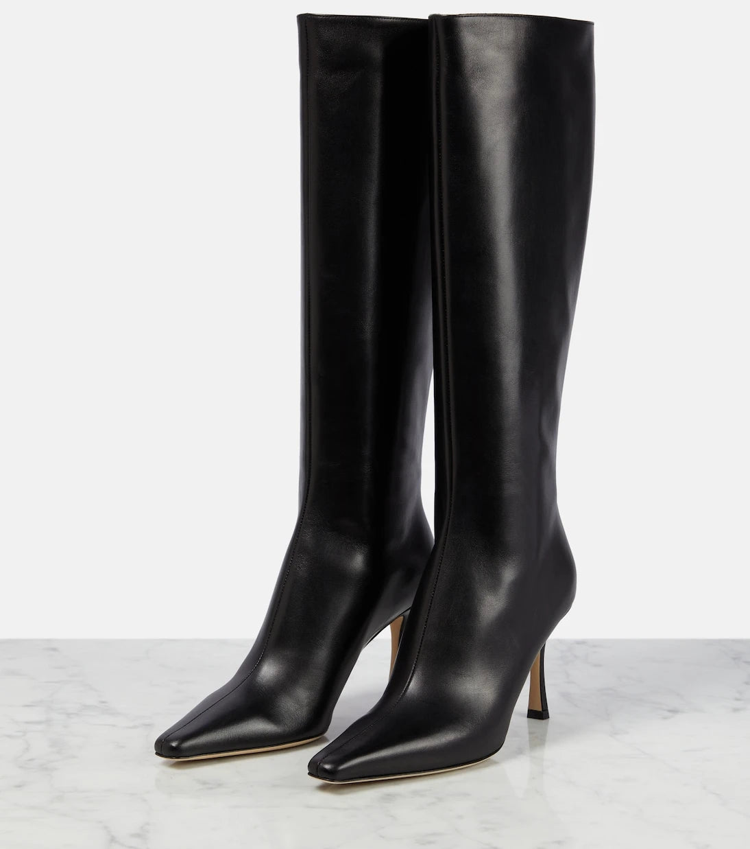 Jimmy Choo - Agathe 85 leather knee-high boots