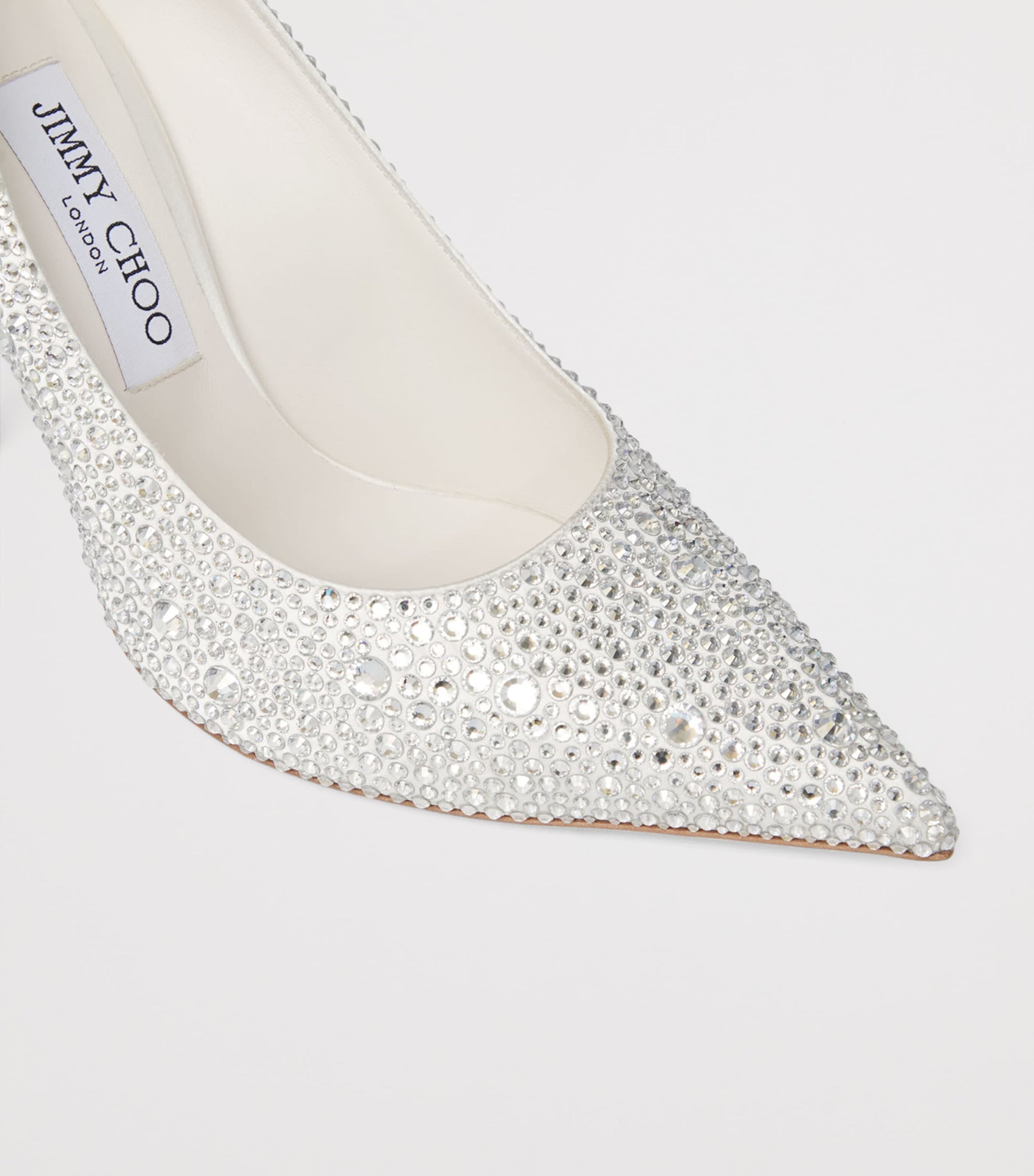 Love 100 Embellished Satin Pumps