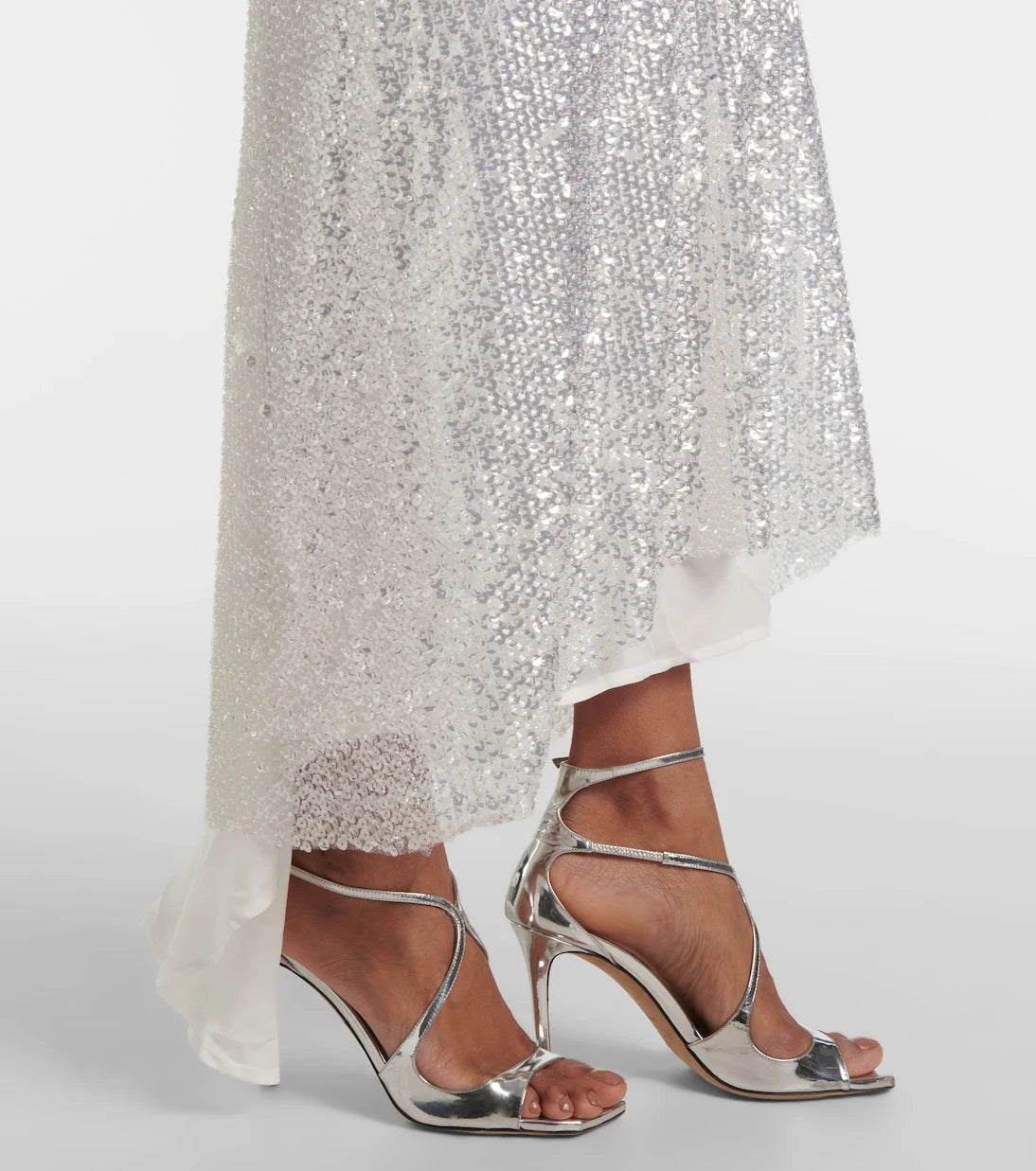Jacques Wei - Sequined slip dress
