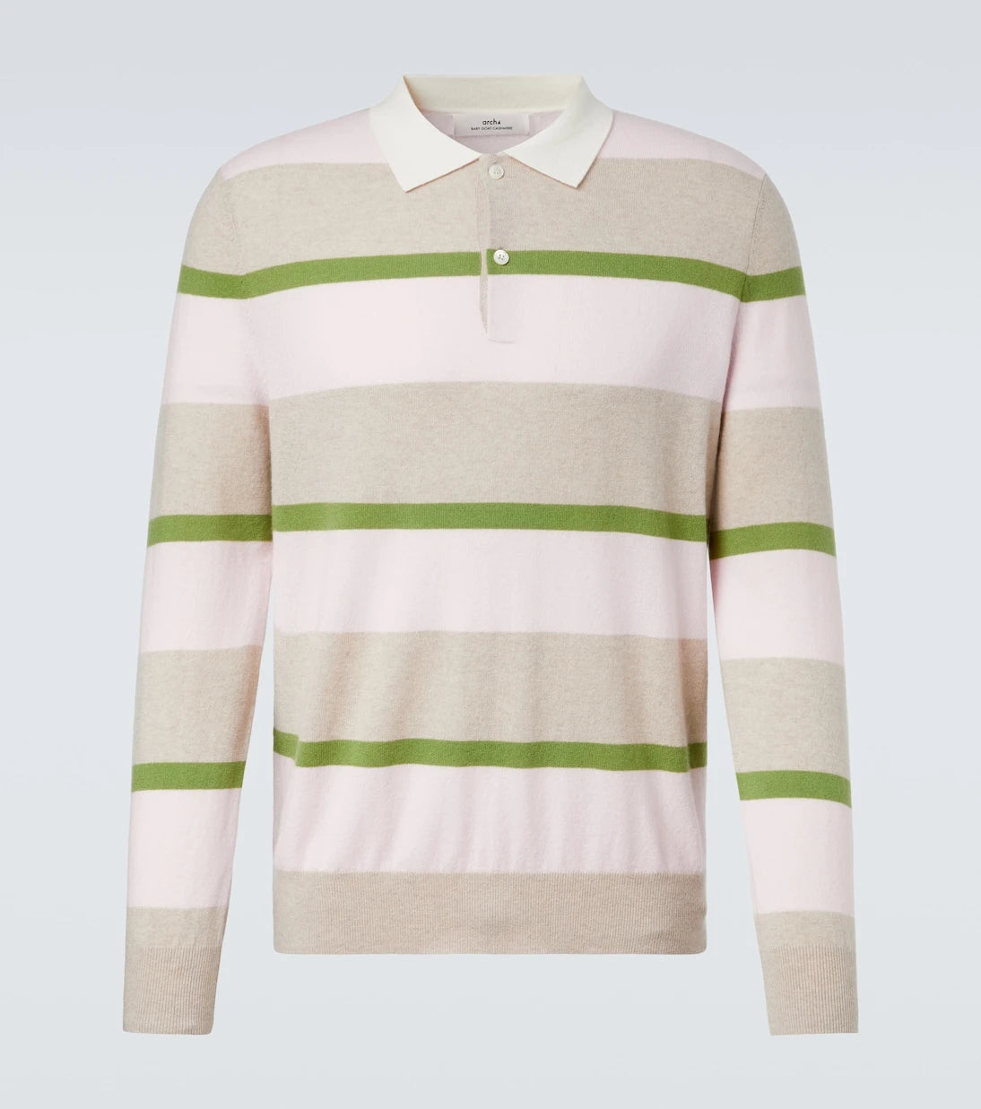 Arch4 - Mr Salvatore striped cashmere polo sweater