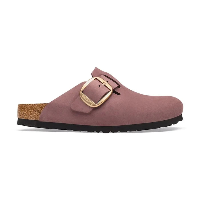 Birkenstock kadın nubuk terlik Boston Big Buckle Nubuck Leather