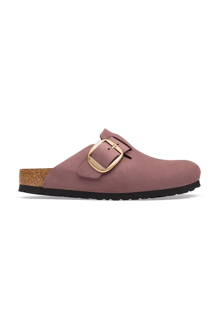 Birkenstock kadın nubuk terlik Boston Big Buckle Nubuck Leather