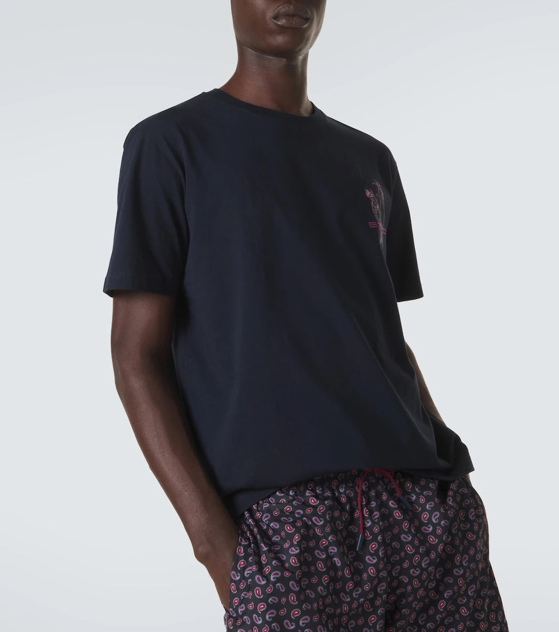 Etro - Printed cotton jersey T-shirt