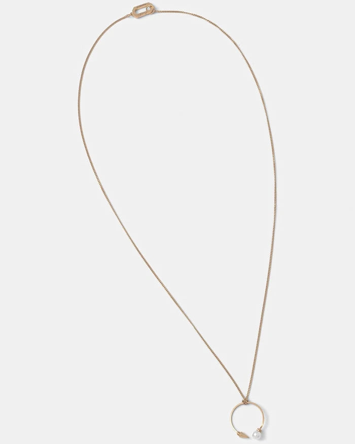AllSaints erkek metal kolye