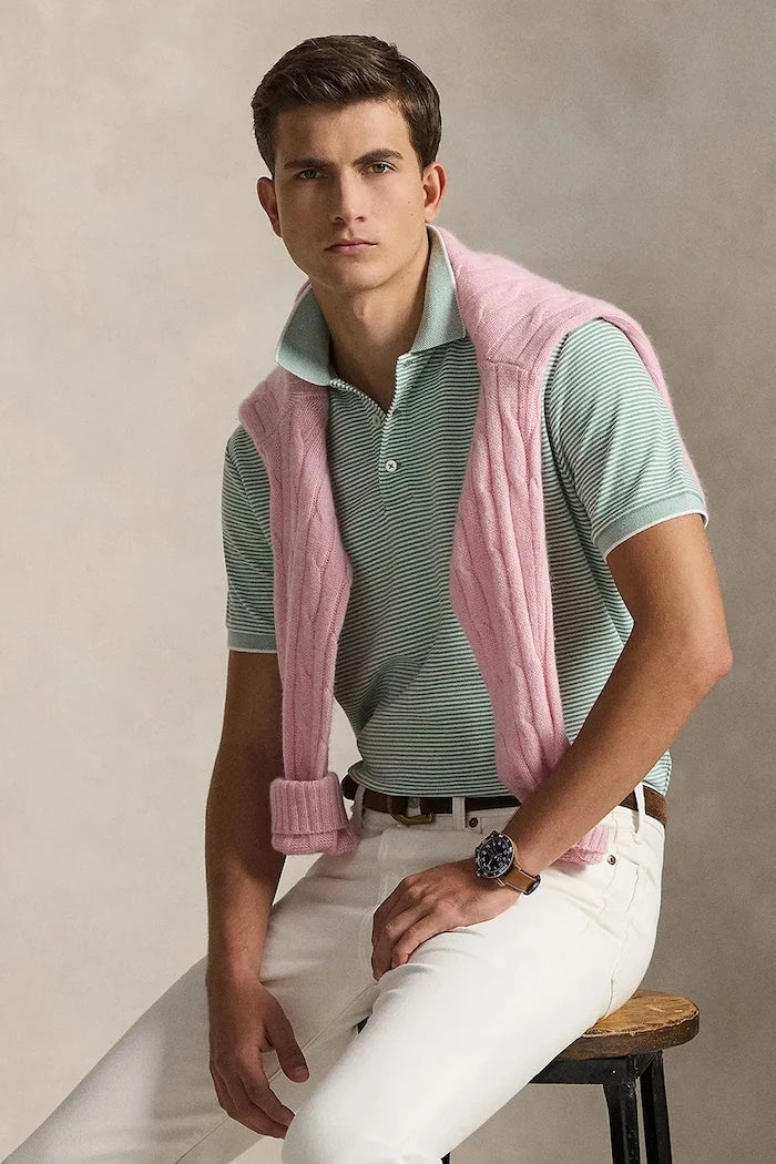 Тениска с яка Polo Ralph Lauren