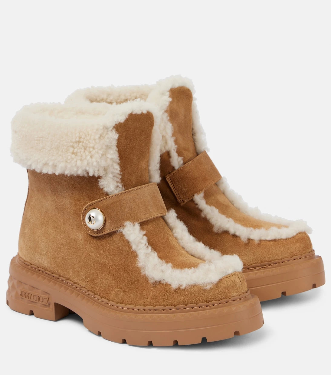 Jimmy Choo - Shea shearling-lined suede ankle boots