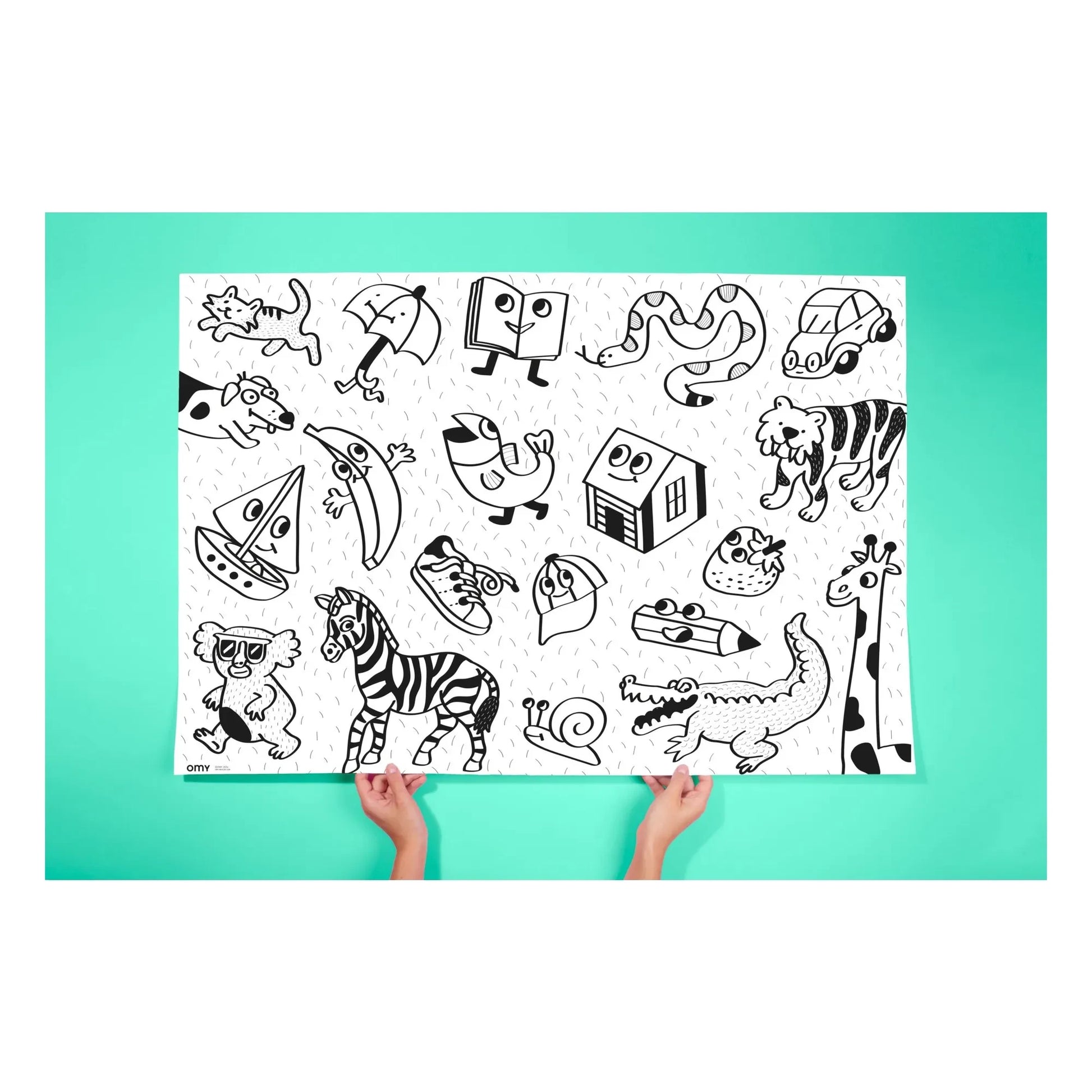 Omy - Giant coloring poster My First Art Poster