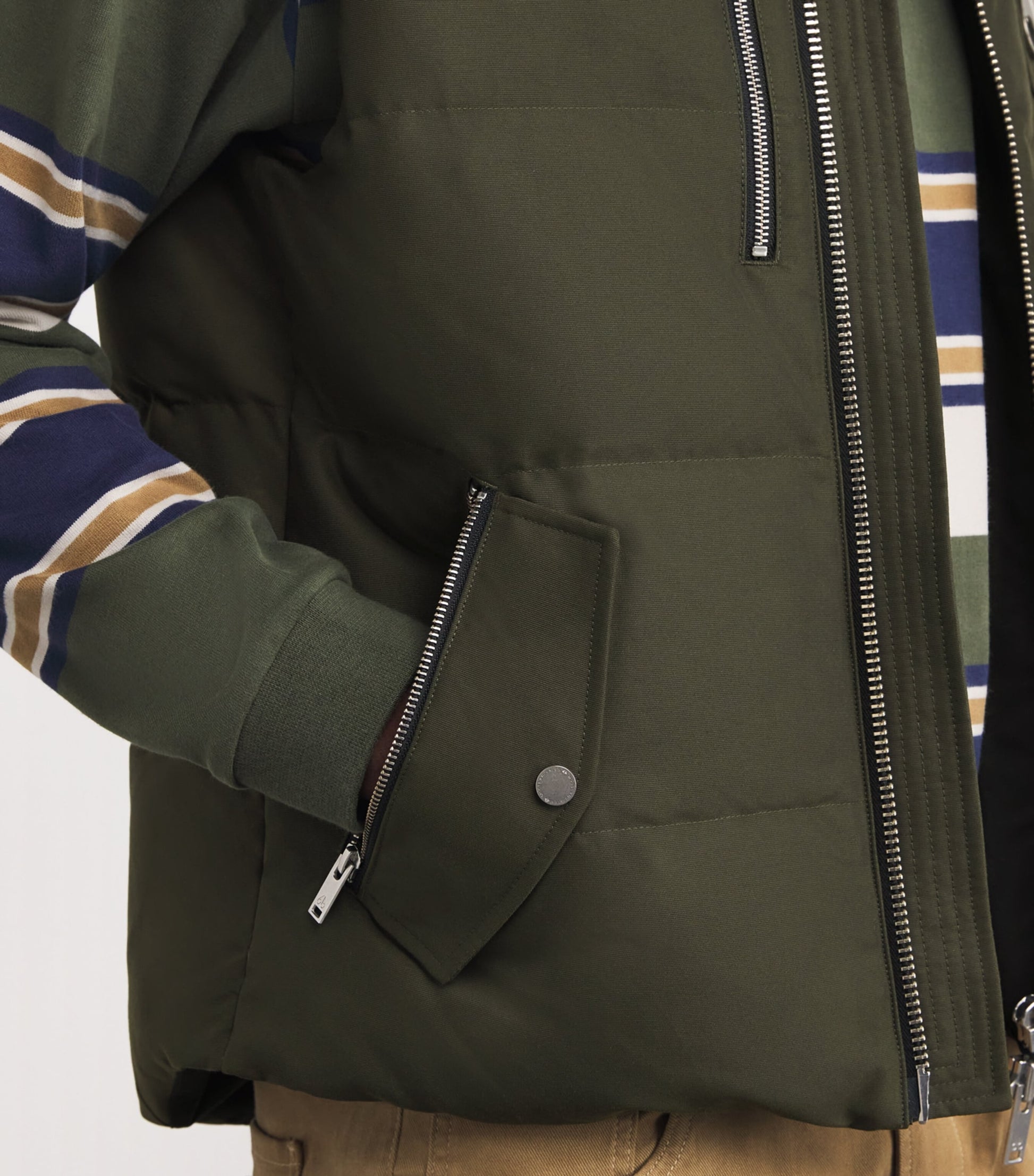 Green Cotton-Blend Down Westmount Gilet