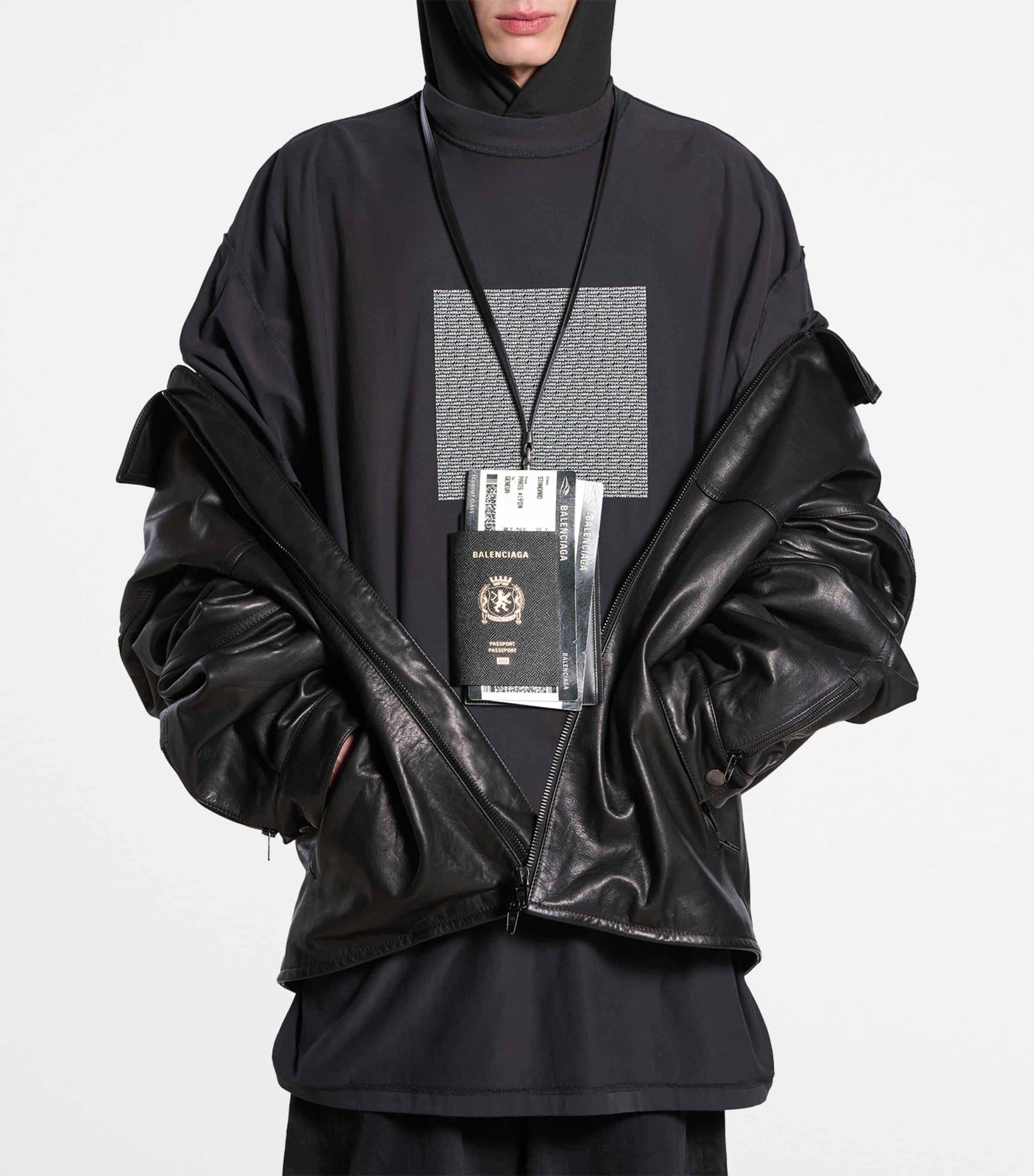 Balenciaga Calfskin Passport Phone Holder