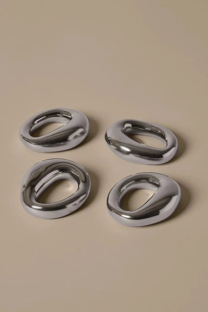 Ferm Living porselen peçete halkaları 2,1 x 7,2 x 6,5 cm