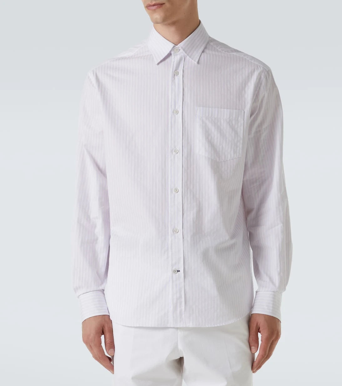 Dunhill - Striped cotton Oxford shirt