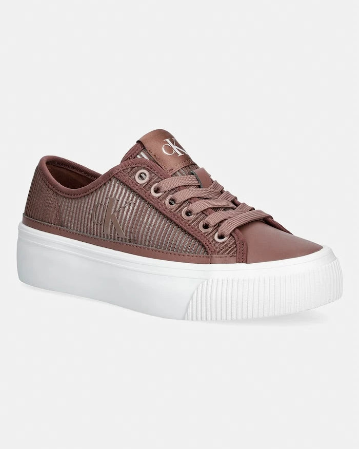 Calvin Klein VULC FLATF LACEUP STRIPED NYL kadın spor ayakkabı