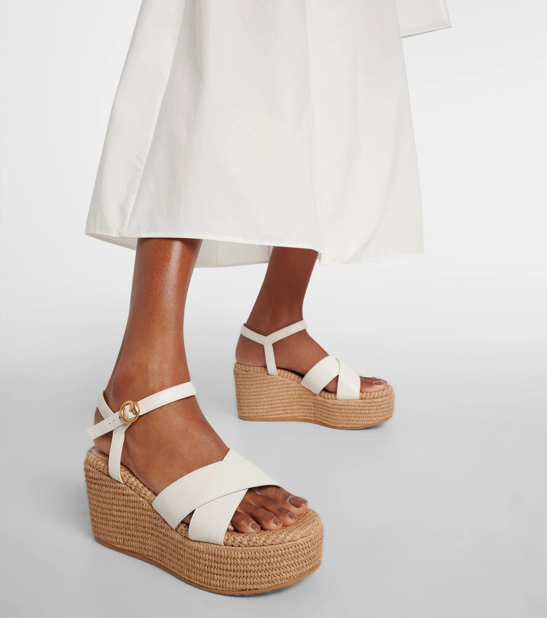 Gianvito Rossi - Suede wedge sandals
