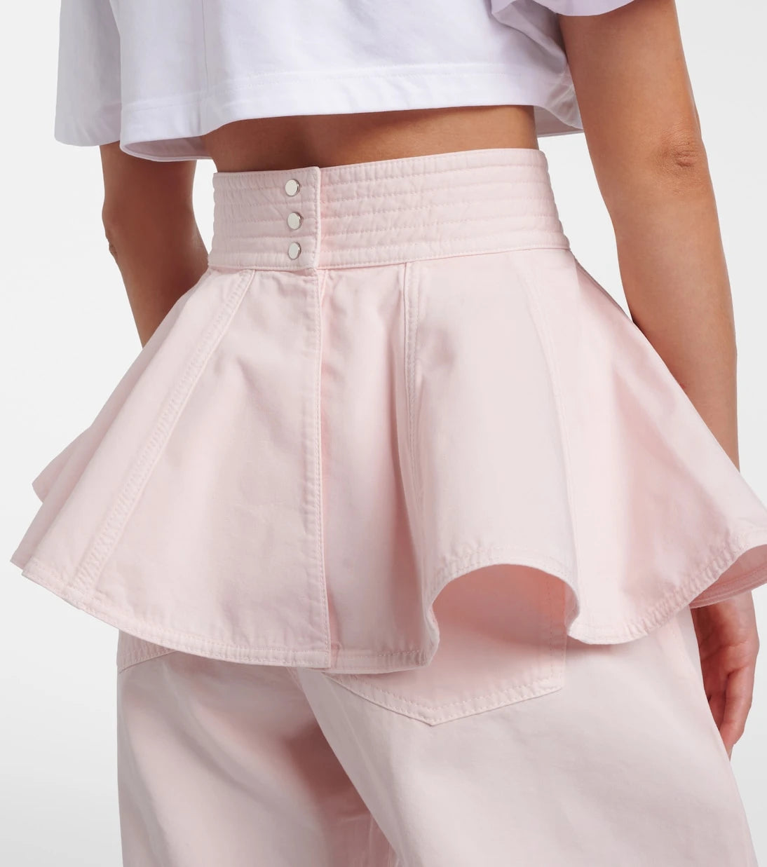 Alaïa - Peplum denim belt