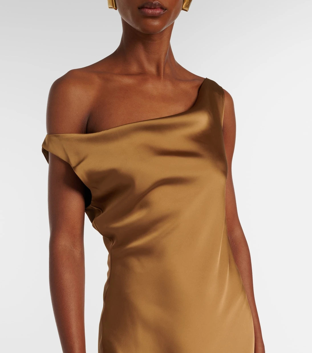Norma Kamali - Maria crêpe satin midi dress