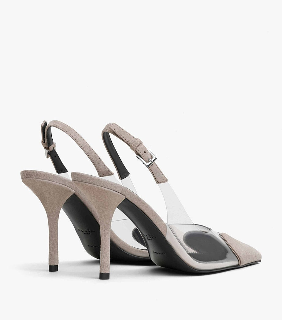 Alaïa Patent Leather Le Coeur Sandals 90