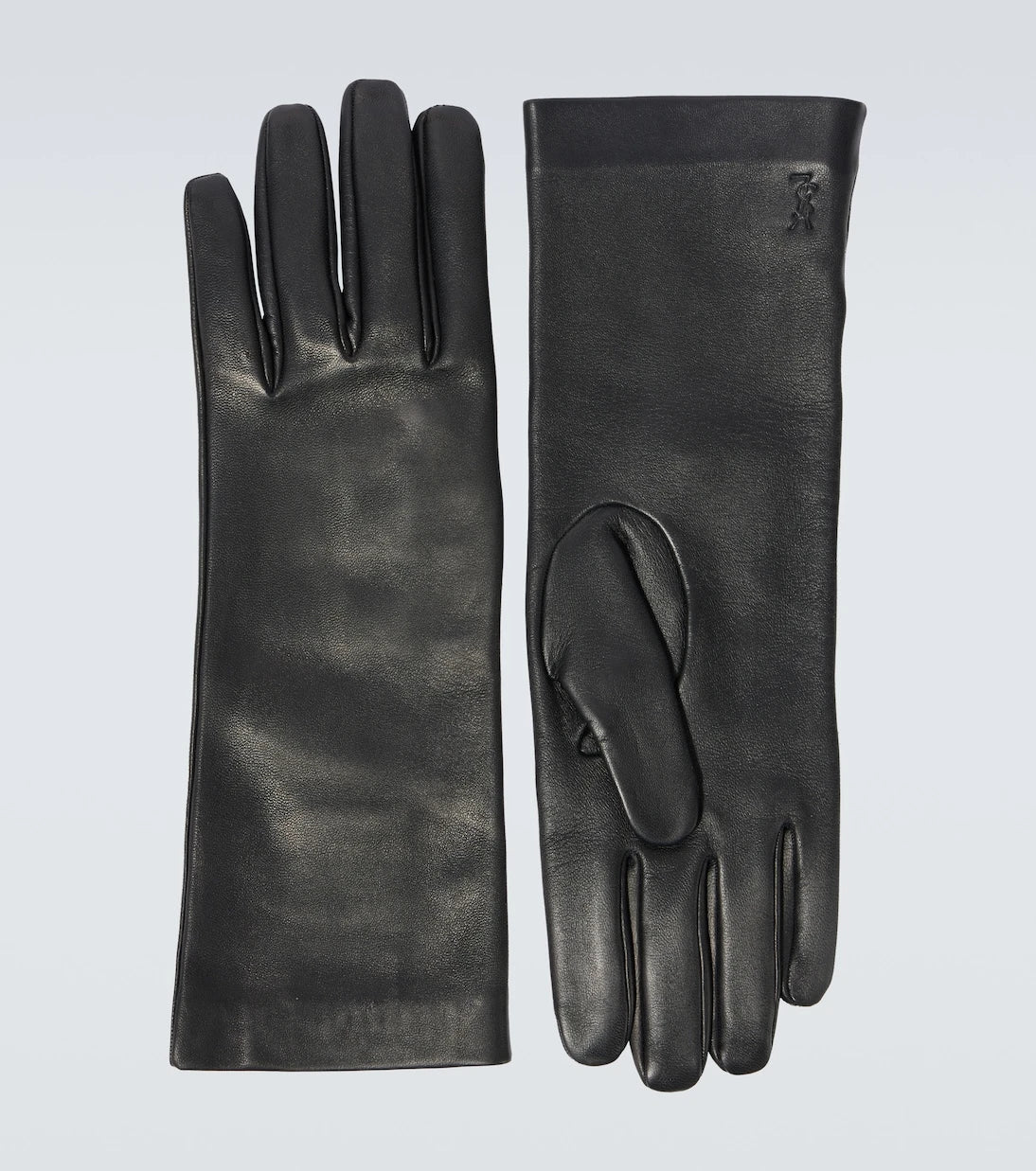 Saint Laurent - Cassandre leather gloves