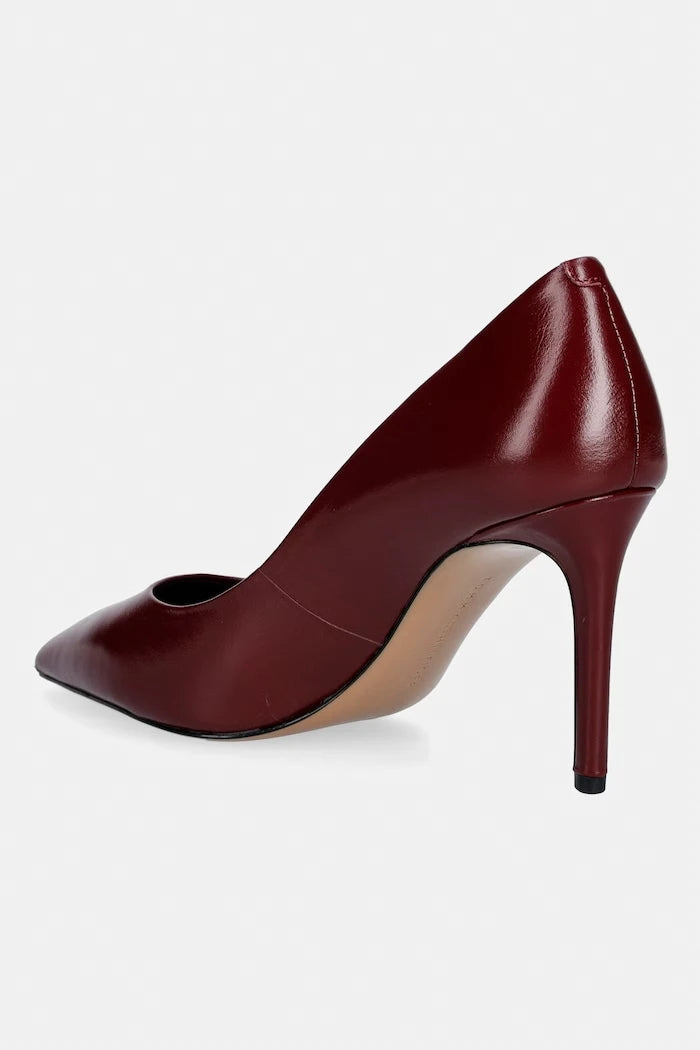 Tommy Hilfiger обувки с ток от кожа ESSENTIAL POINTED PUMP