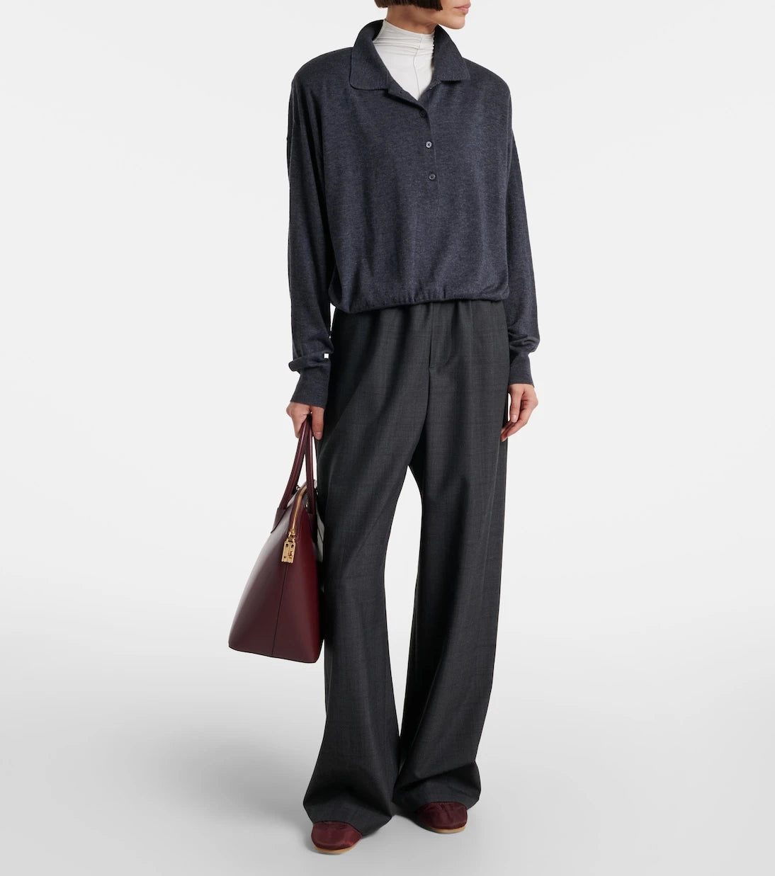 The Frankie Shop - Croydon wool-blend polo sweater